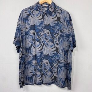 Vintage Natural Issue Hawaiian Shirt Size XL Silky Touch Tropical‎ Island Resort